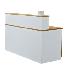 OEM Office Furniture Salon Front Desk Beauty White Melamine Reception Desk